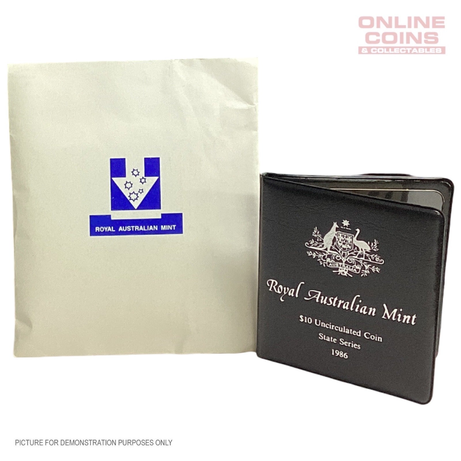 1986 - Royal Australian Mint - $10 Uncirculated - South Australia - State Series (92.5% Silver)